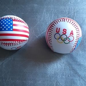 TWO, U.S.A. Olympics Baseballs